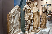 Rethimnon. Archeological Museum, ancient Roman statues with unfinished statue of Aphrodite. 